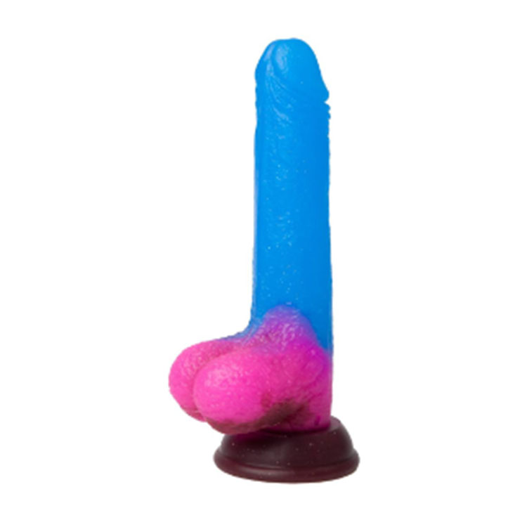 Gode ​​en silicone coloré